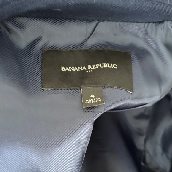 Banana Republic Dark Blue Blazer with Gold Buttons - Picture 2 of 4